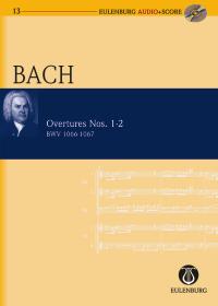 Bach Overtures 1-2 Mini Score + Cd Sheet Music Songbook
