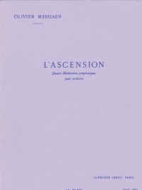 Messiaen Lascension 4 Mediations Symphoniques Psc Sheet Music Songbook