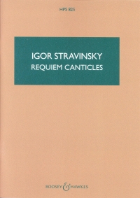 Stravinsky Requiem Canticles Study Score Hps825 Sheet Music Songbook