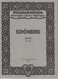 Schoenberg Suite Op29 Pocket Score Sheet Music Songbook