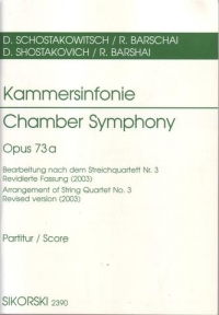 Shostakovich Chamber Symphony Op73a Score Sheet Music Songbook