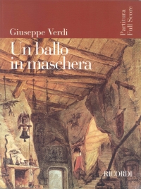 Verdi Un Ballo In Maschera Full Score Paperback Sheet Music Songbook
