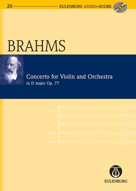 Brahms Violin Concerto Mini Score + Cd Sheet Music Songbook