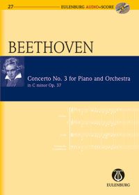 Beethoven Piano Concerto No 3 Op37 Mini Score + Cd Sheet Music Songbook