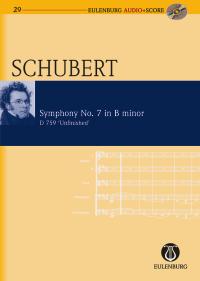 Schubert Symphony No7 Unfinished Mini Score + Cd Sheet Music Songbook