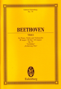 Beethoven Trio Op97 Archduke Sheet Music Songbook