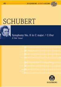 Schubert Symphony No 8 The Great D944 Min Score+cd Sheet Music Songbook
