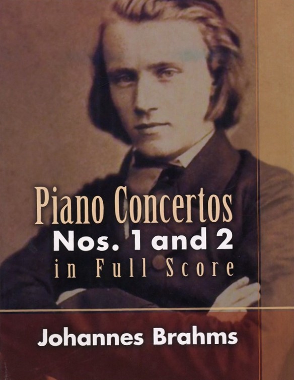 Brahms Piano Concertos Nos 1 & 2 Full Score Sheet Music Songbook