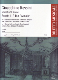 Rossini Sonatas (6) No 2 String Quartet Score Sheet Music Songbook