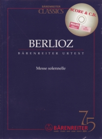 Berlioz Messe Solennelle Pocket Score/cd Sheet Music Songbook