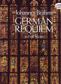Brahms German Requiem Full Score Satb / Orch Sheet Music Songbook