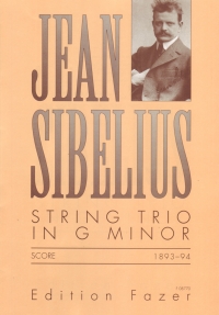 Sibelius String Trio In G Minor Score Sheet Music Songbook