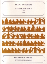 Schubert Symphony No 5 D485 Pocket Score Sheet Music Songbook