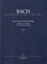 Bach Cantata No 4 Study Score Sheet Music Songbook