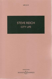 Reich City Life Study Score Hps1319 Sheet Music Songbook