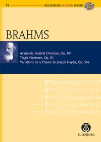 Brahms Academic Overture Etc + Cd Mini Score Sheet Music Songbook