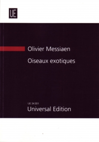 Messiaen Oiseaux Exotiques Study Score Sheet Music Songbook