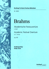 Brahms Academic Festival Overture Pocket Score Sheet Music Songbook