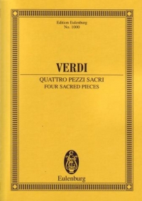 Verdi Four Sacred Pieces Pocket Score Sheet Music Songbook