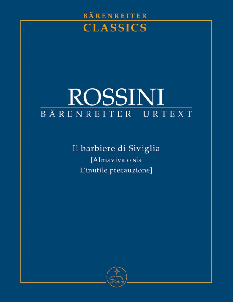 Rossini The Barber Of Seville Study Score Sheet Music Songbook