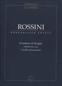 Rossini Il Barbiere Di Siviglia Study Score Sheet Music Songbook