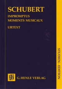 Schubert Impromptus & Moments Musicaux Study Score Sheet Music Songbook