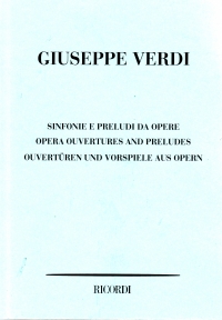Verdi Opera Overtures & Preludes  Min Score Sheet Music Songbook