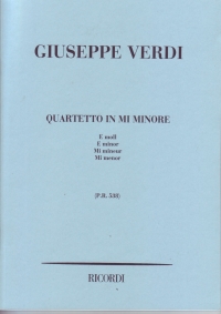 Verdi String Quartet In E Minor Pocket Score Sheet Music Songbook