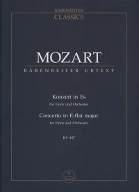 Mozart Concerto For Horn No 3 Eb K447 Study Score Sheet Music Songbook