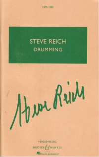 Reich Drumming Hps1301 Study Score Sheet Music Songbook