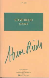 Reich Sextet Hps1299 Study Score Sheet Music Songbook