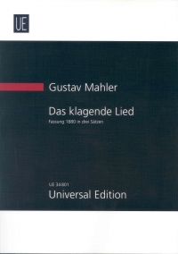 Mahler Das Klagende Lied First Version Study Score Sheet Music Songbook