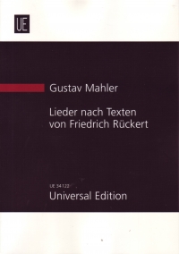 Mahler Funf Lieder Nach Texten Von Ruckert Study Sheet Music Songbook