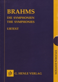 Brahms The Symphonies 4 Volume Slipcase Study Sc Sheet Music Songbook