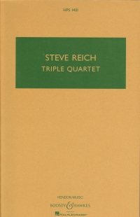 Reich Triple Quartet Str Quartet +tape Study Score Sheet Music Songbook