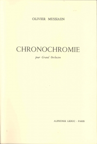 Messiaen Chronochromie Study Score Sheet Music Songbook
