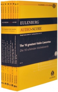 10 Greatest Violin Concertos Eulenburg 8 Vol Set Sheet Music Songbook