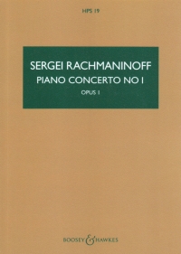 Rachmaninoff Piano Concerto No 1 Study Score Sheet Music Songbook