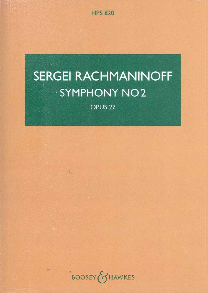 Rachmaninoff Symphony No 2 Hps820 Study Score Sheet Music Songbook