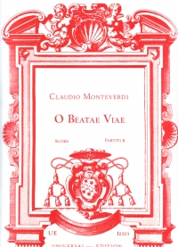 Monteverdi O Beatae Viae Score Sheet Music Songbook
