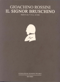 Rossini Il Signor Bruschino Italian Full Scr Paper Sheet Music Songbook