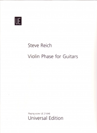Reich Violin Phase For Guitars & Tape Score Sheet Music Songbook