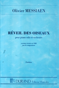 Messiaen Reveil Des Oiseaux (revised 1988) Stsc Sheet Music Songbook