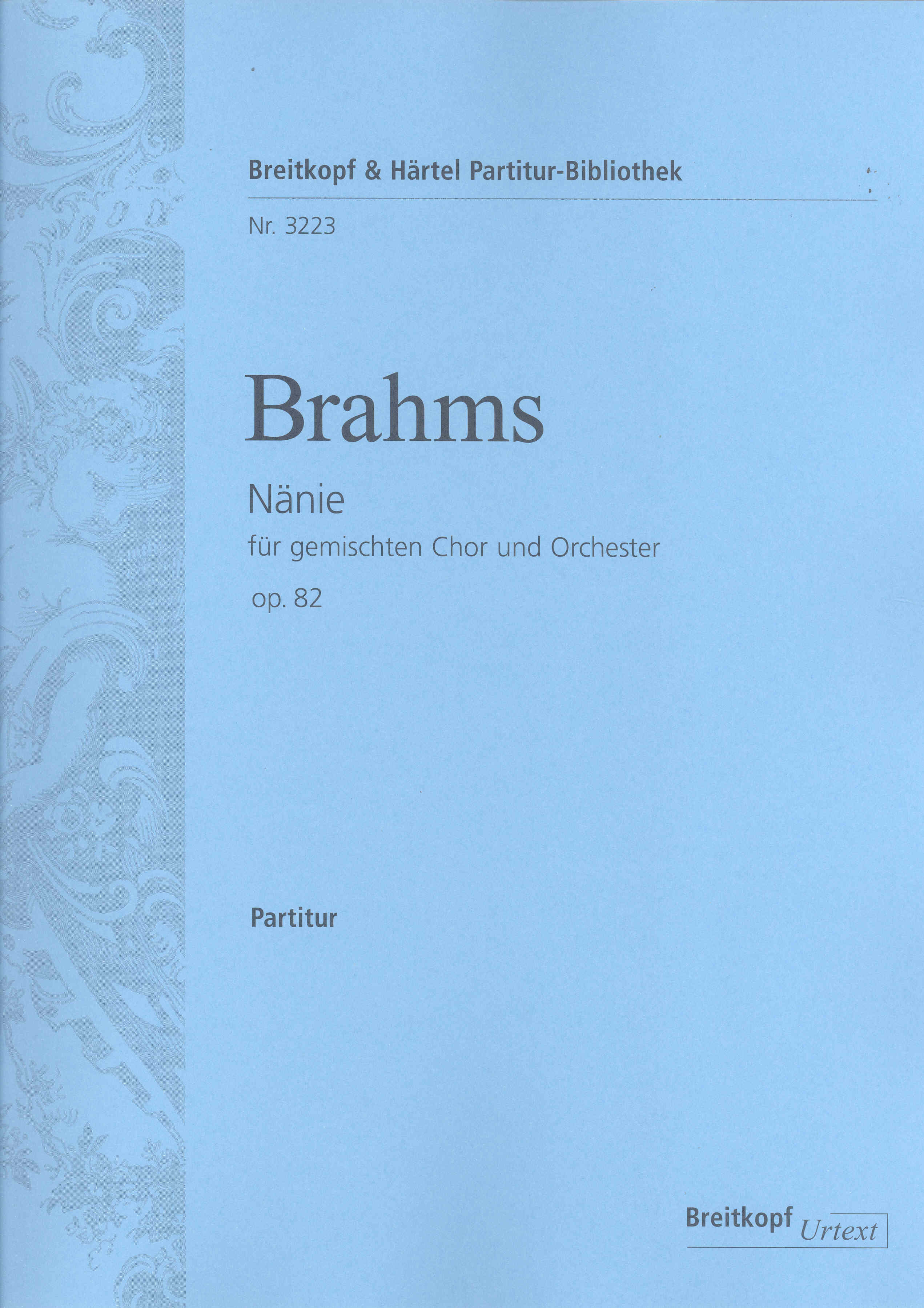 Brahms Nonie Op82 Score Sheet Music Songbook