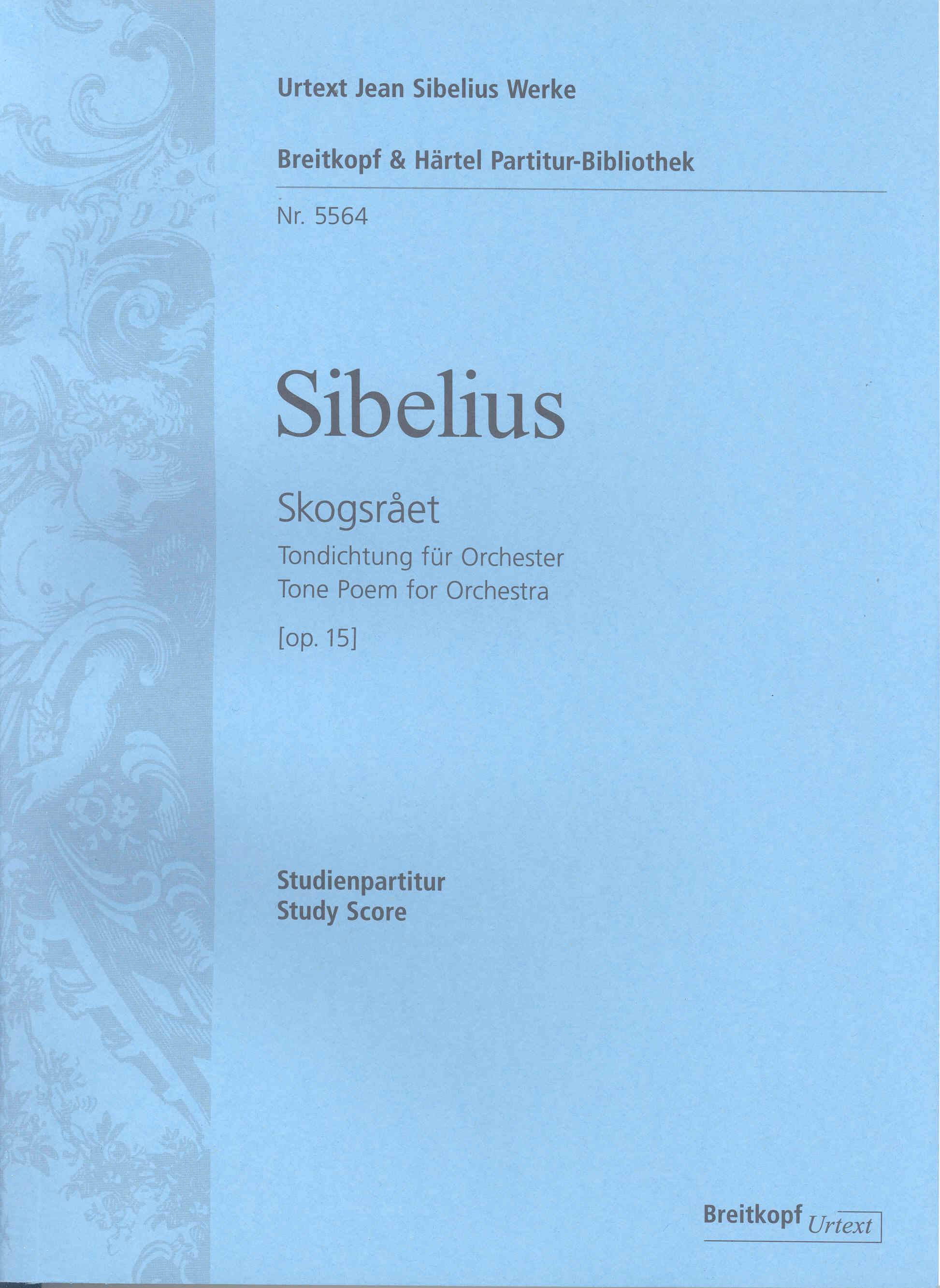 Sibelius Skogsraet Op15 Study Score Sheet Music Songbook