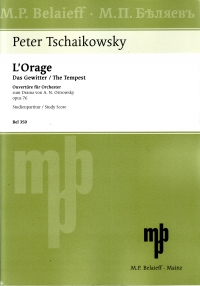 Tchaikovsky Lorage Overture Emin Op76 Study Score Sheet Music Songbook