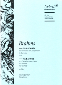 Brahms Variations On A Theme By Haydn Op56a Stsc Sheet Music Songbook