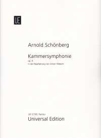 Schoenberg Chamber Symphony Op9 Arr. Webern Score Sheet Music Songbook