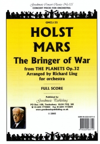 Holst Mars The Bringer Of War Ling Orchestra F/scr Sheet Music Songbook