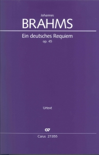 Brahms Ein Deutsches Requiem Full Score Sheet Music Songbook